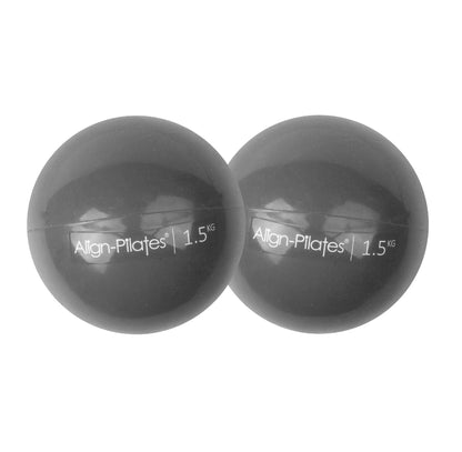 Pro Soft Pilates Weights - Pair of 1.5kg (Graphite)