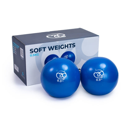 Soft Pilates Weights - Pair of 0.5kg (Blue)
