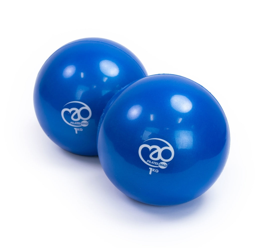 Soft Pilates Weights - Pair of 1kg (Blue)